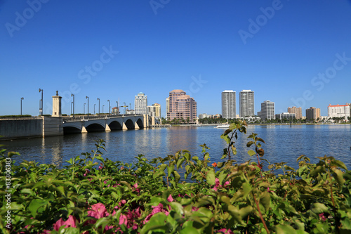 The Royal Park bridge from Palm Beach, Florida photo