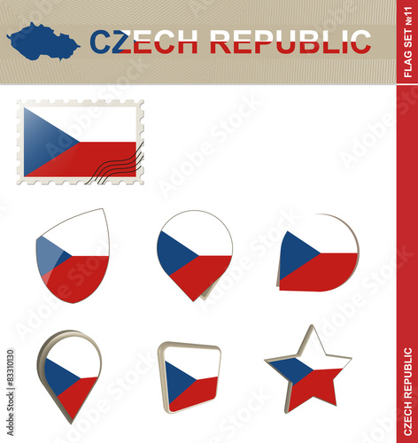 Czech Republic Flag Set, Flag Set #11