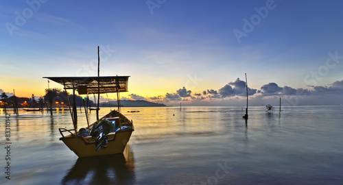 Empty fisherman boat in Pahang, Malaysia.