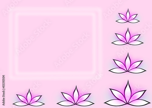 biglietto fiori di loto