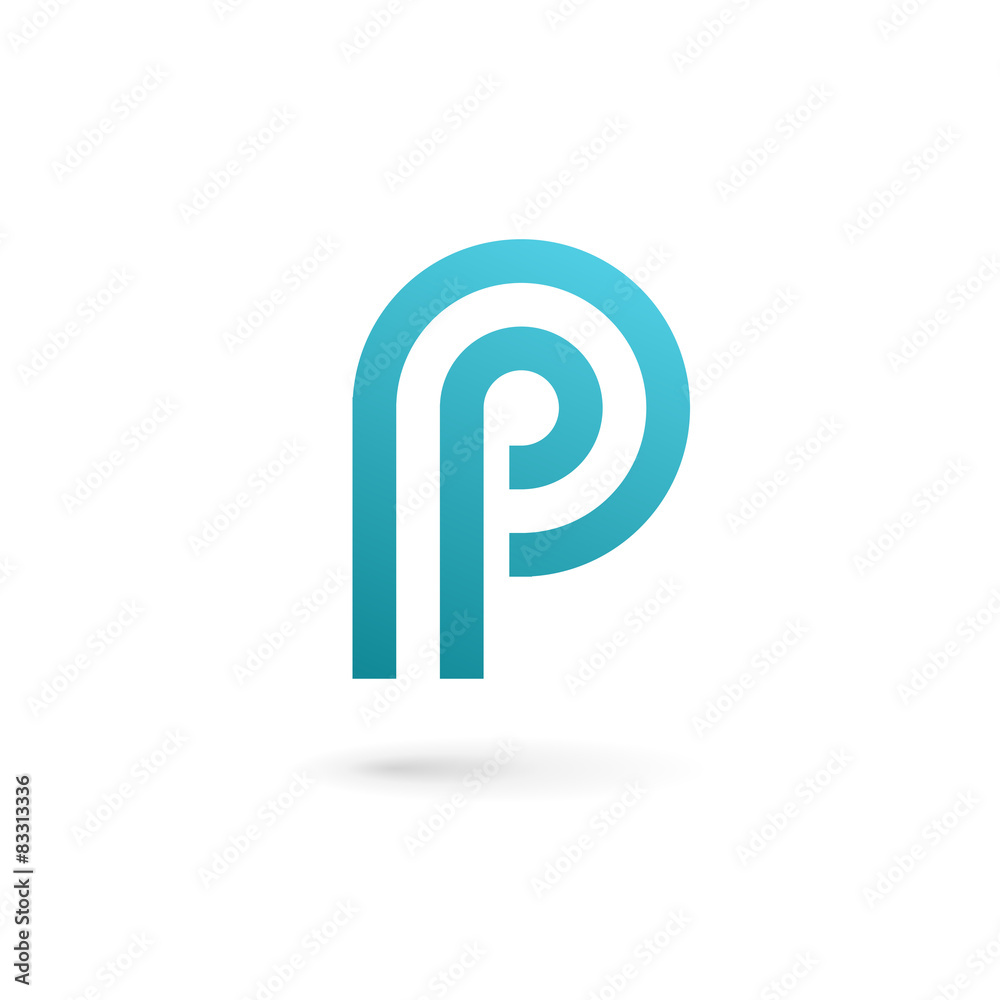 Letter P logo icon design template elements Letter P logo icon design template elements