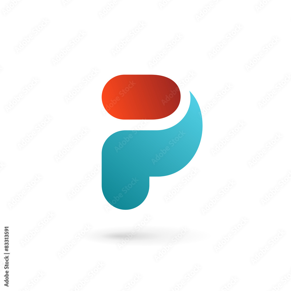 Letter P logo icon design template elements Letter P logo icon design template elements