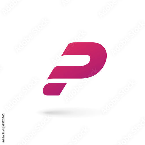 Letter P question mark logo icon design template elements