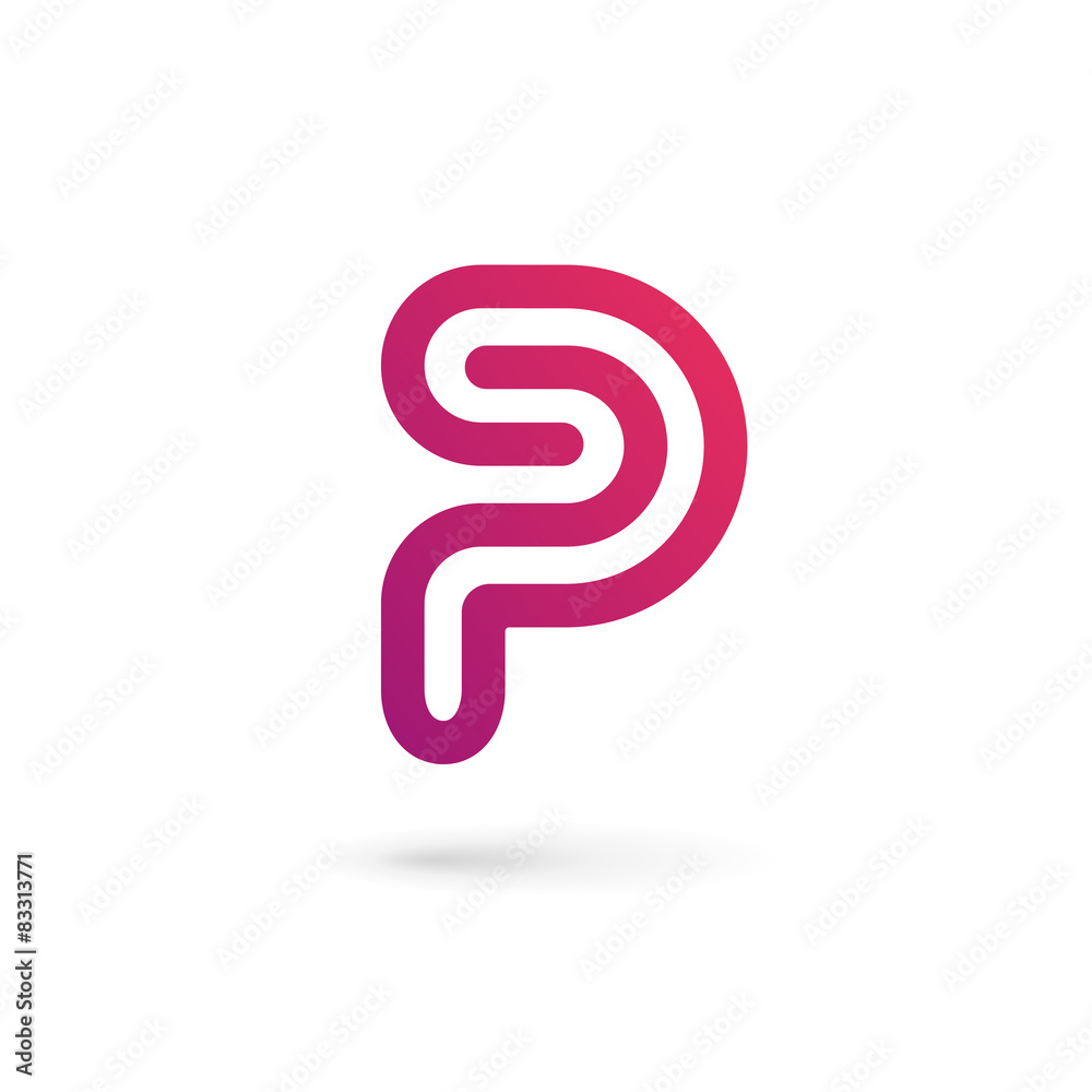 Letter P logo icon design template elements Letter P logo icon design template elements