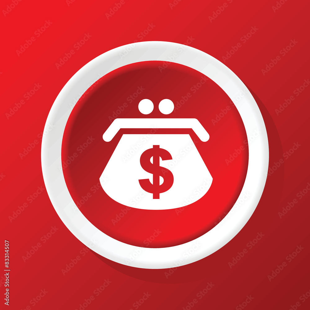 Builder icon on red Builder icon on red