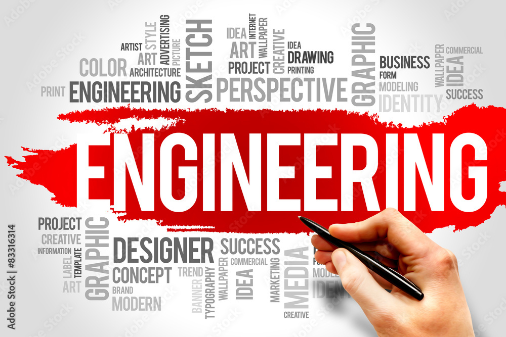 Engineering word cloud concept Engineering word cloud concept