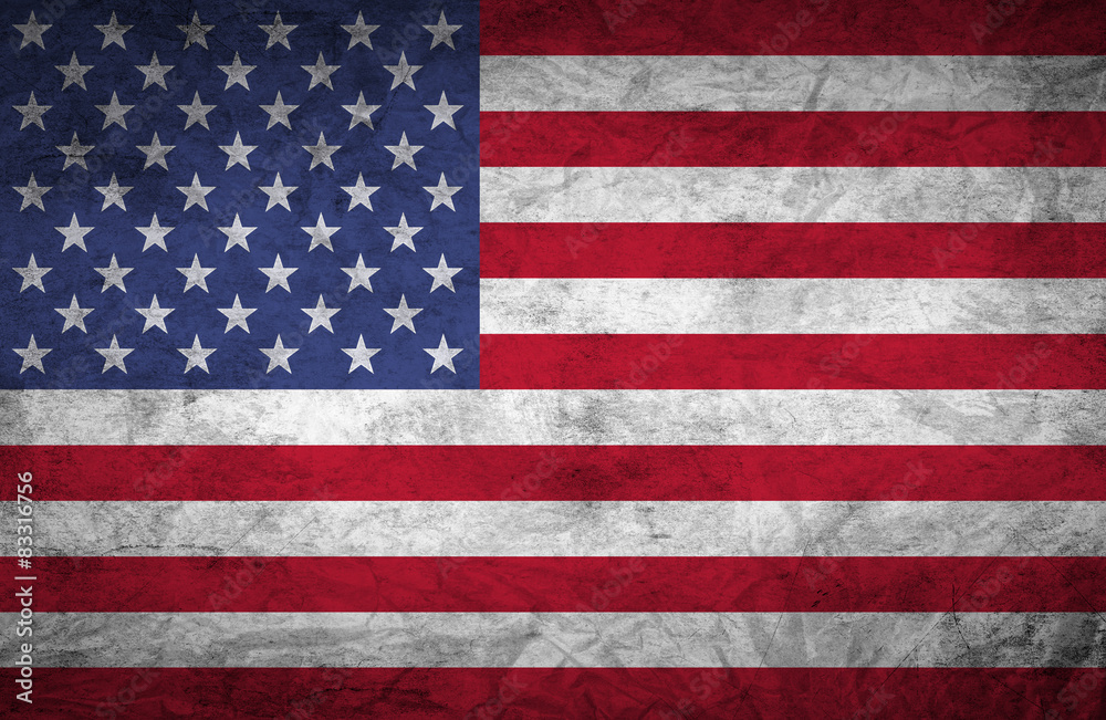 Naklejka premium Vintage American Flag