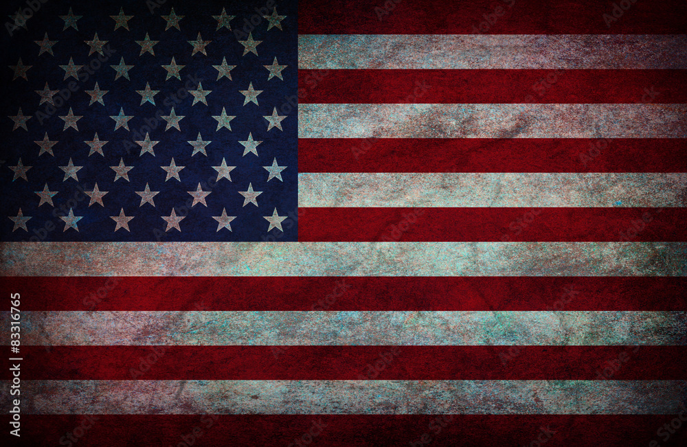 Fototapeta premium Vintage American Flag