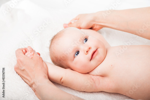Infant arm massage