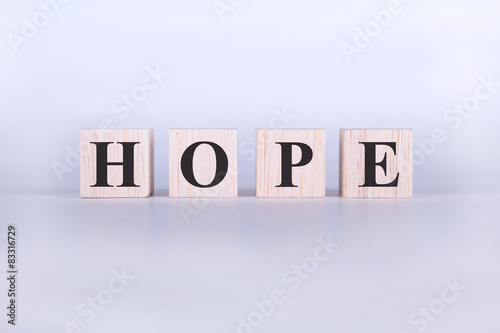 Hope Word cube photo
