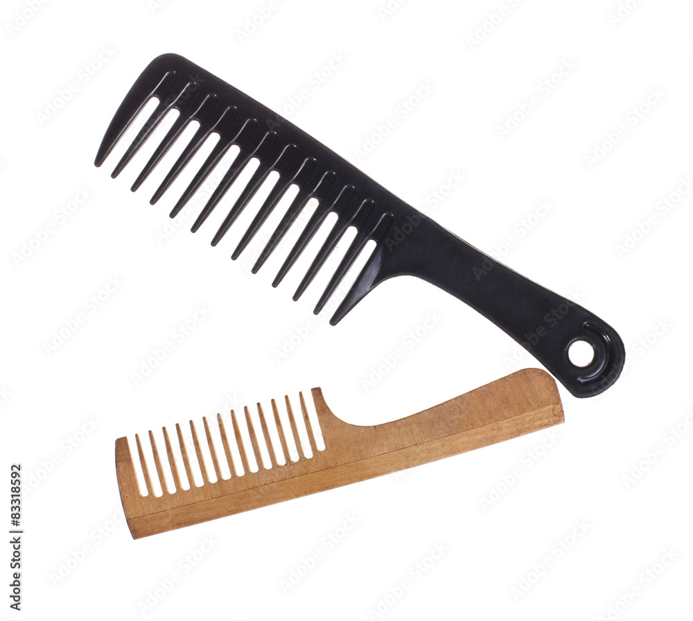 Professional hairdresser tools isolated on white - Stock image