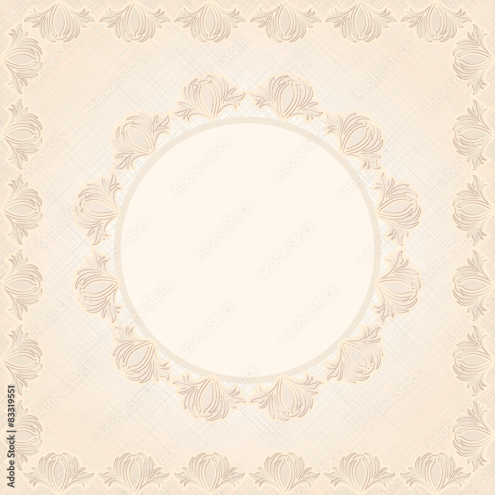 Fototapeta premium vintage background with decorative frame