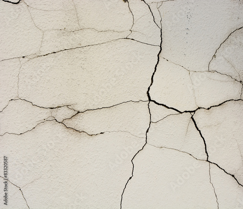 Wall with fissure. Picture can be used as a background