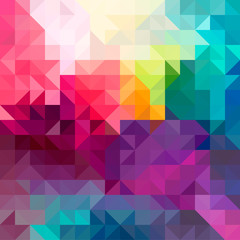 Wandcirkels Mozaïek patronen Abstracte kleurrijke vector compositie  © Cienpies Design
