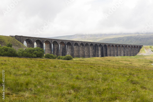 Ribblehead Viaduct  Yorkshire  England.