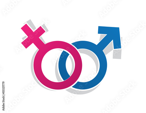 Male and female gender symbols 