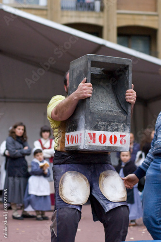 Wallpaper Mural Basque rural sports. Harrijasotzaile, stone lifting. Torontodigital.ca
