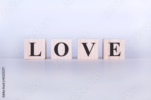 Love Word cube photo