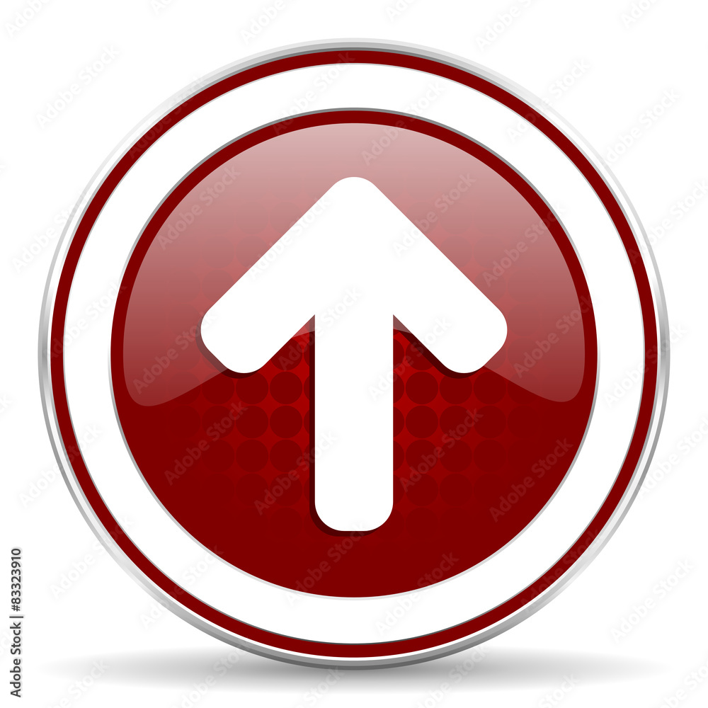 up arrow red glossy web icon up arrow red glossy web icon