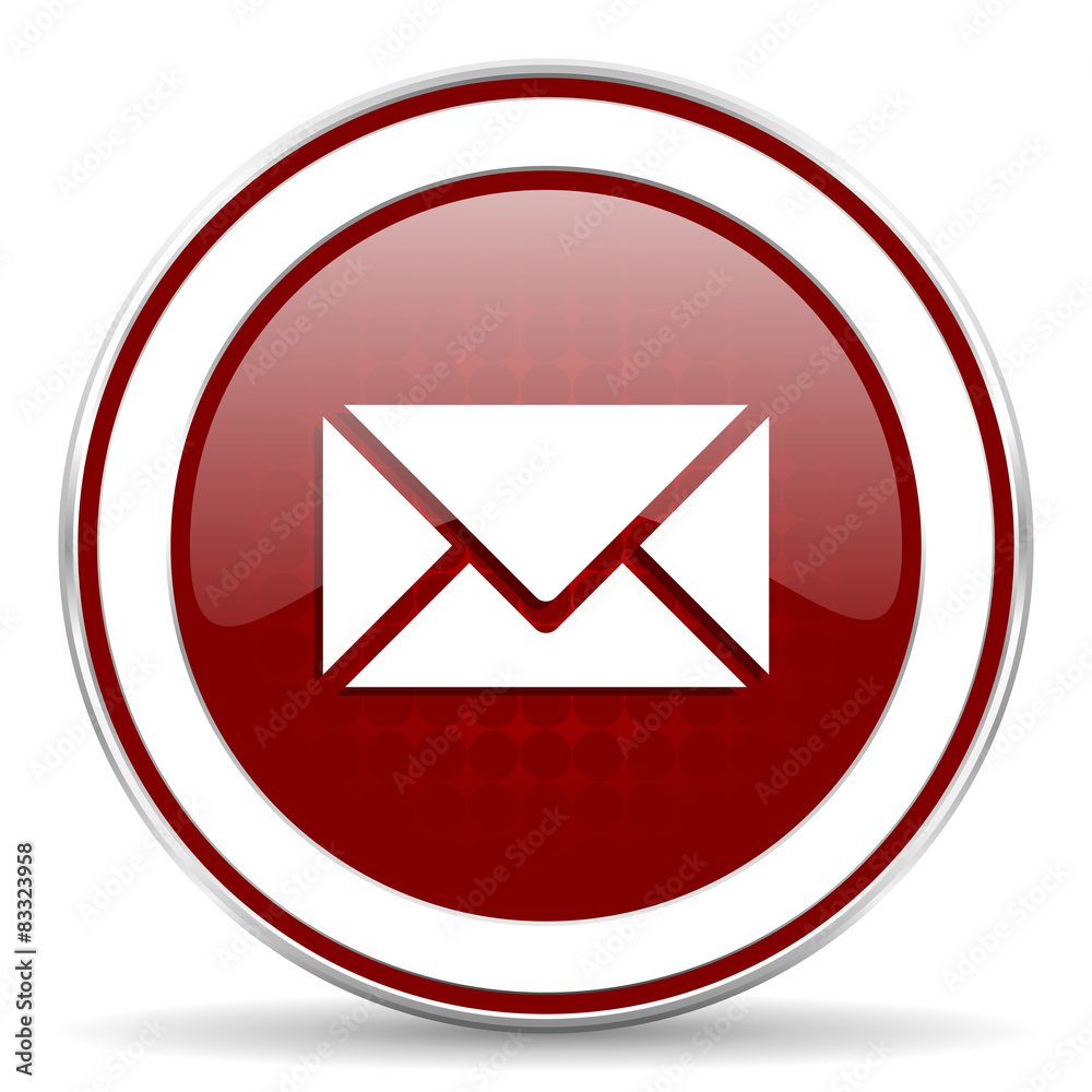 email red glossy web icon