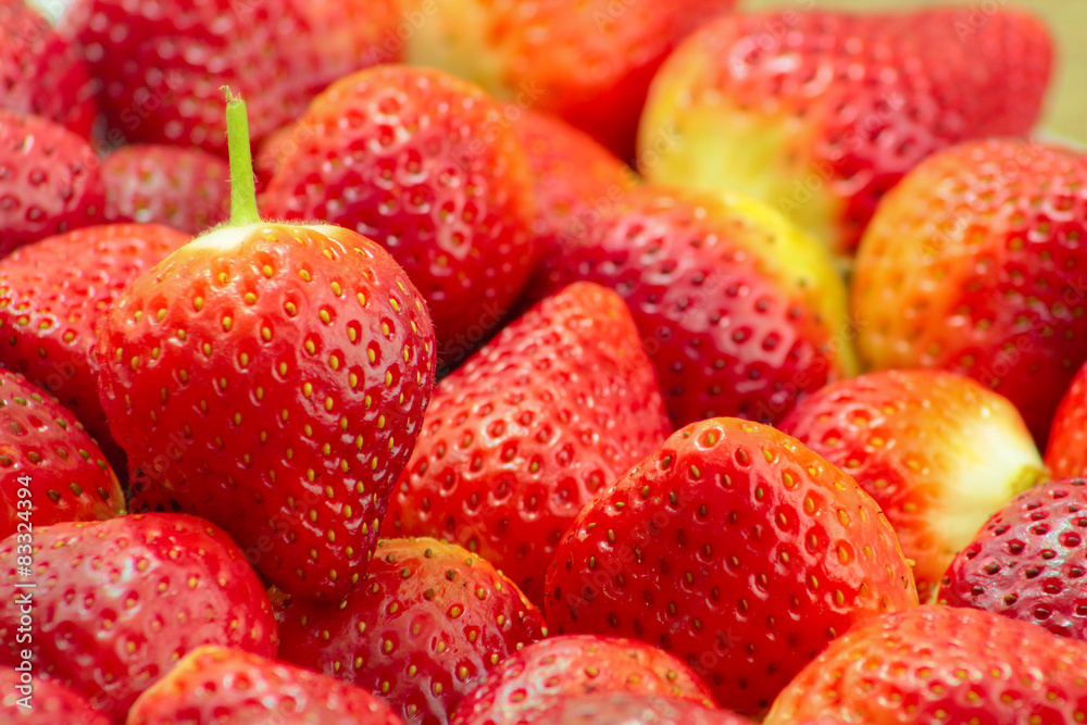 Fresh Strawberry on a Wooden Rustic Dish Fresh Strawberry on a Wooden Rustic Dish