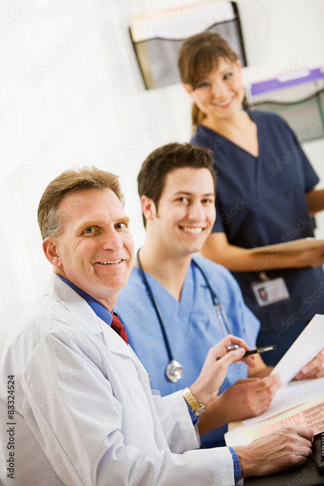 Doctors: Cheerful Team Of Doctors Doctors: Cheerful Team Of Doctors