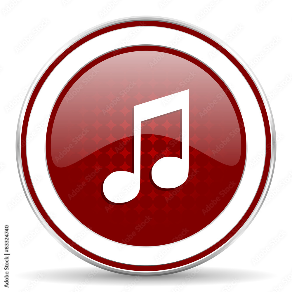 music red glossy web icon music red glossy web icon