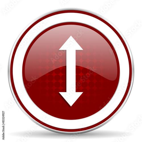 Free Download arrow red glossy web icon - GFXLoad