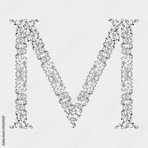 M LETRA PAPEL PINTADO