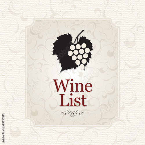 Wine list design