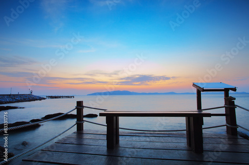 beautiful sea scape in morning light of khao leam ya marine nati