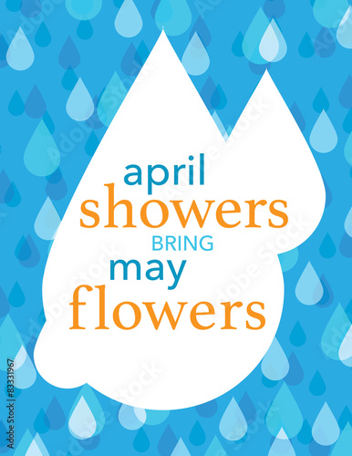 Rain drops poster