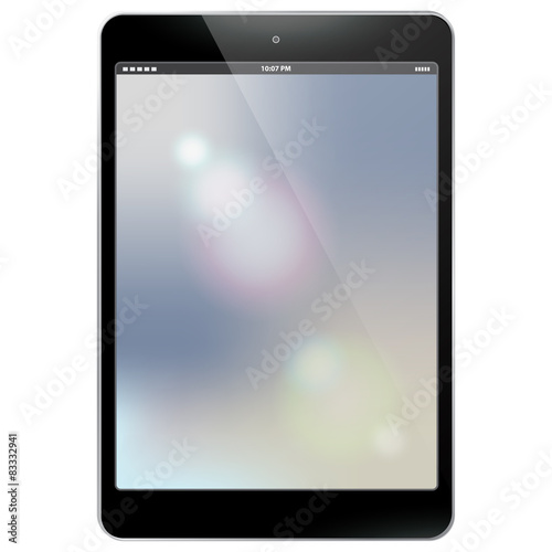 Black Tablet PC Vector illustration