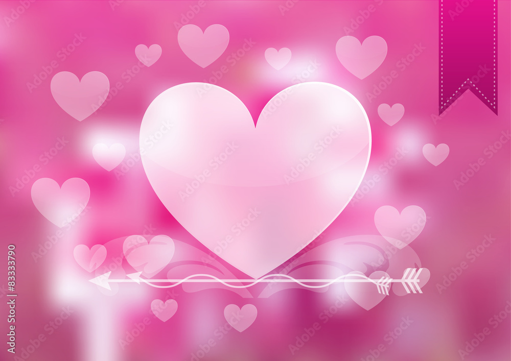 Abstract Happy Love Day Background