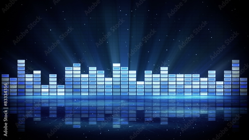 blue shiny equalizer loopable background 4k (4096x2304)
