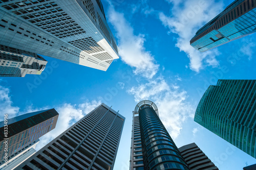 Singapore city skyline