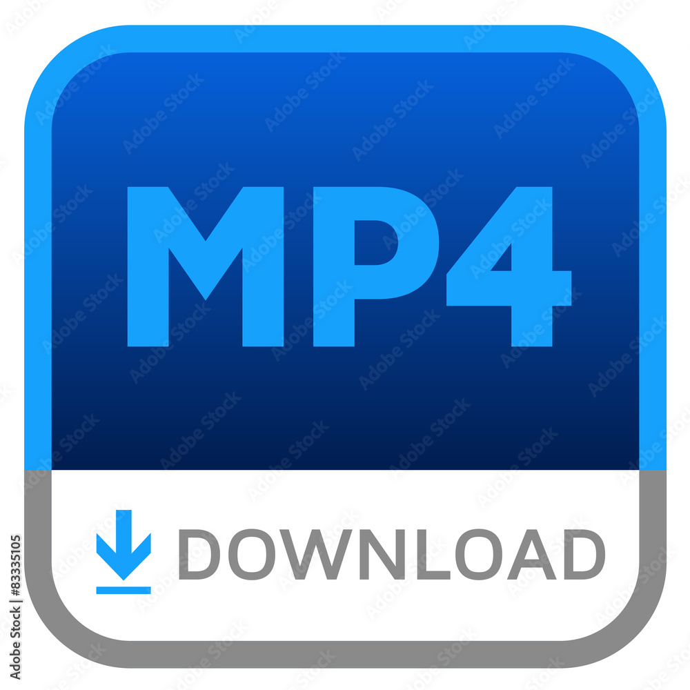 Audio Video MP4 file download - Téléchargement fichier MP4 Stock Vector |  Adobe Stock
