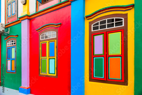 Canvas Print Little India, Singapore