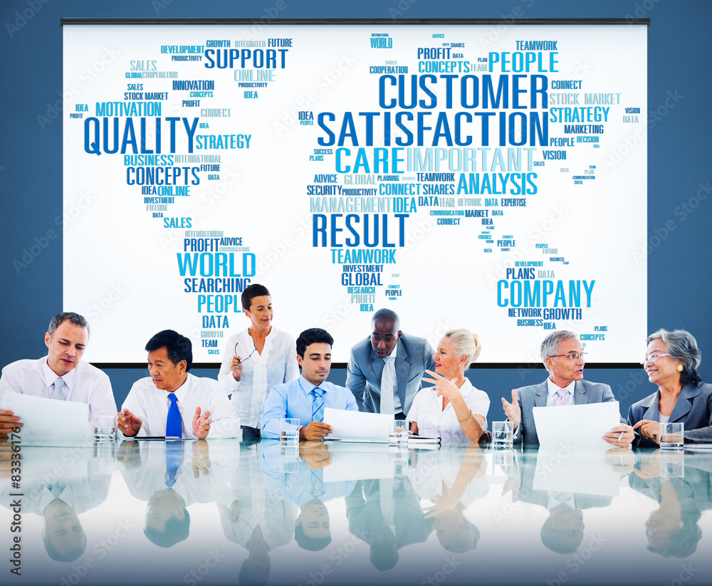 Customer Satisfaction Reliability Quality Service Concept Customer Satisfaction Reliability Quality Service Concept
