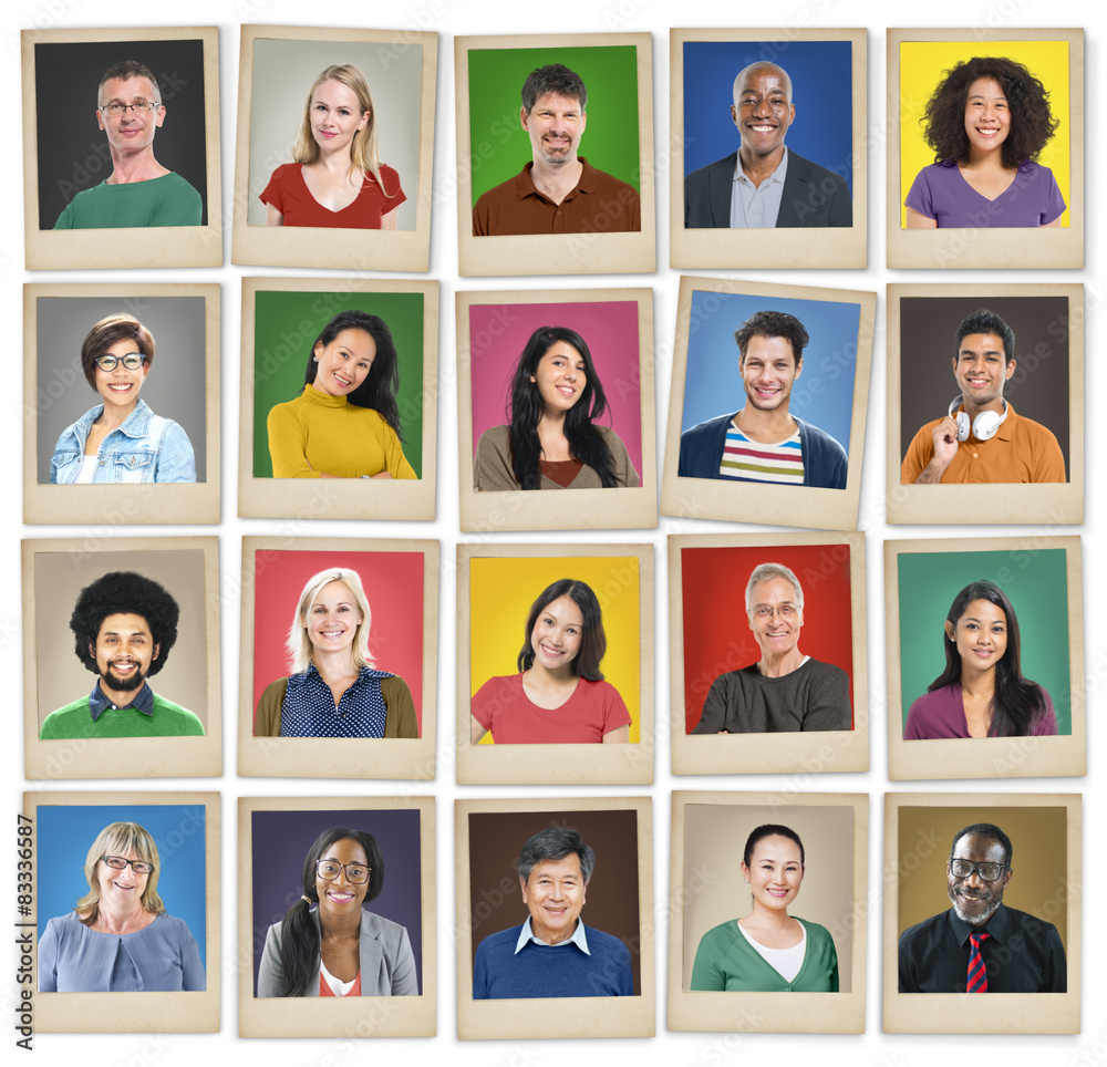 People Diversity Faces Human Face Portrait Community Concept People Diversity Faces Human Face Portrait Community Concept