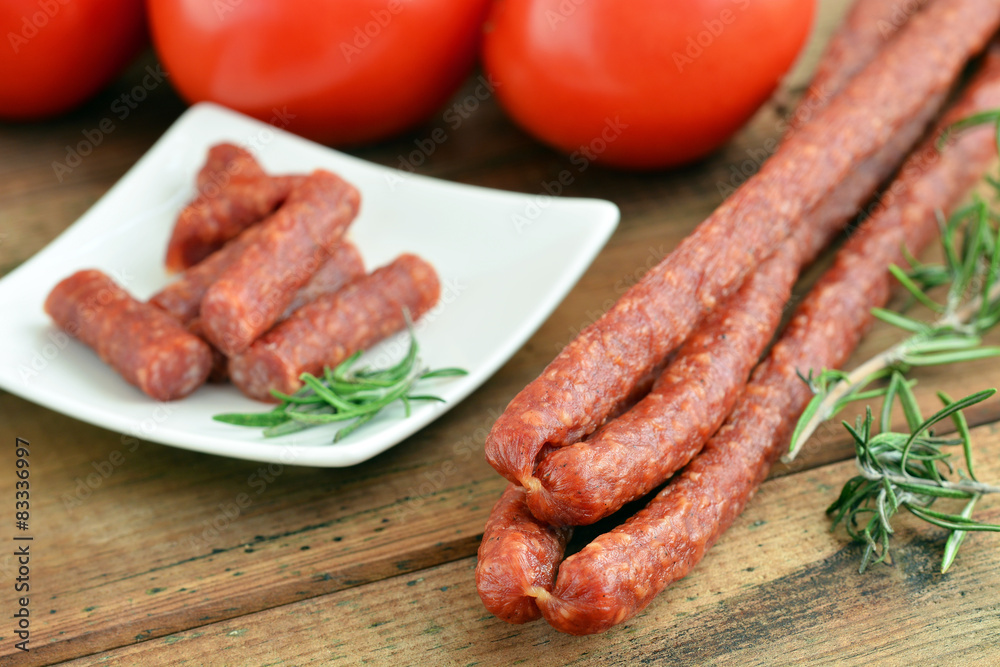 Wurst (Rohwurst) - Tiroler Bergluft Stangerl Wurst (Rohwurst) - Tiroler Bergluft Stangerl
