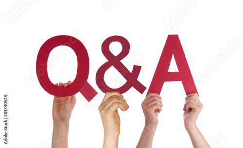 Hand Hold Red Straight Word Questions And Answers  photo