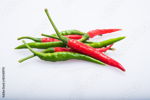 chili pepper isolated on a white background