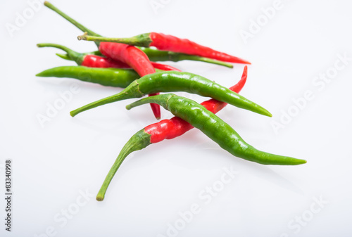 chili pepper isolated on a white background