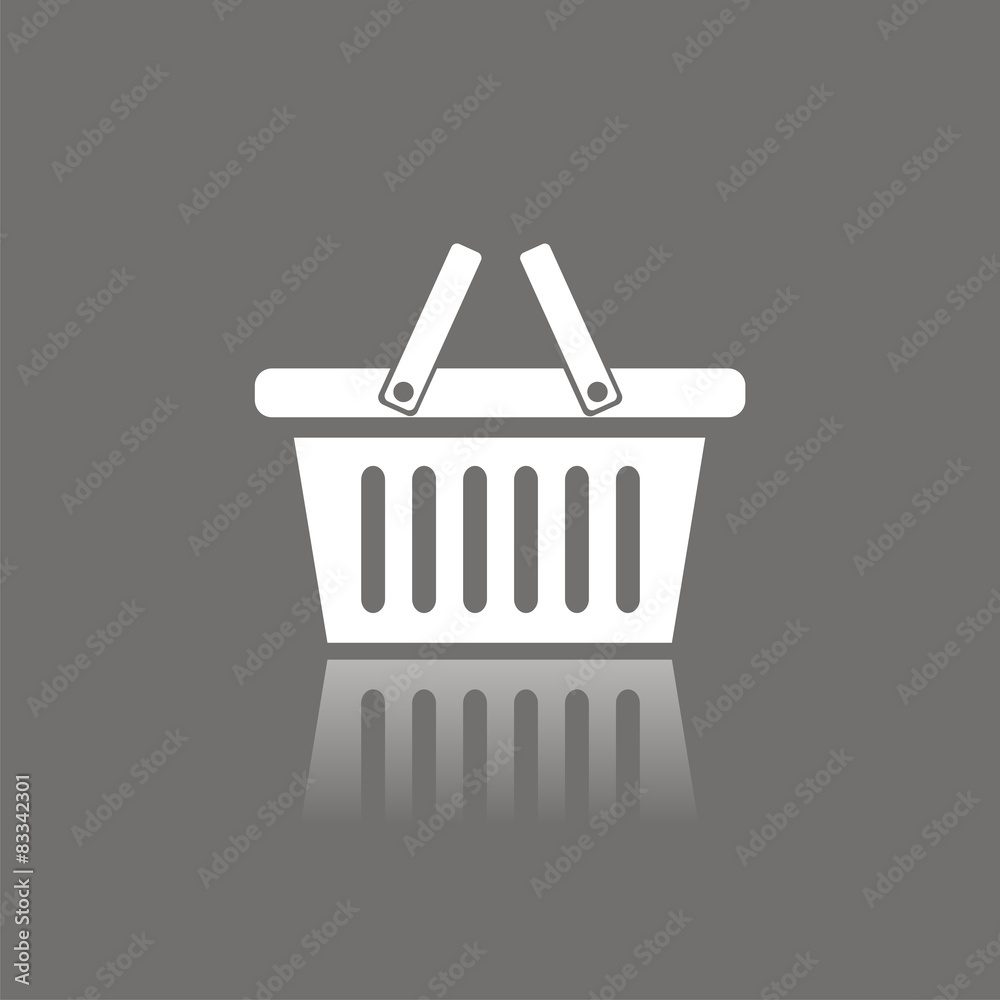 Icono cesta de la compra FO reflejo Icono cesta de la compra FO reflejo
