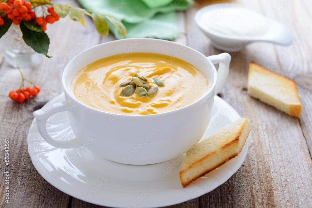 Pumpkin  cream soup