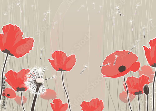 Fototapeta Naklejka Na Ścianę i Meble -  Background with flowers