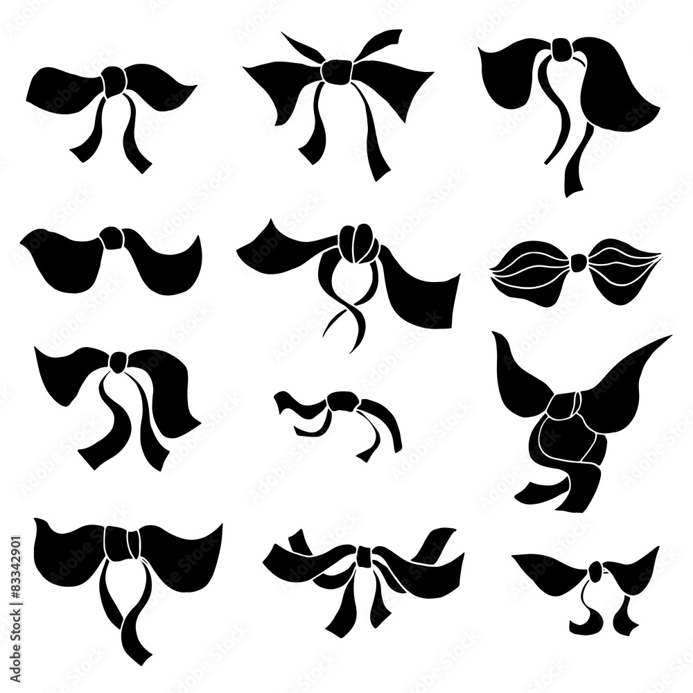 black bows black bows