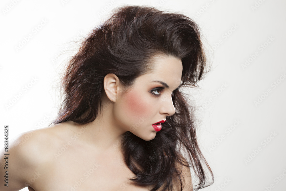 Portrait of a beautiful seductive girl 