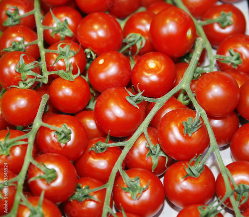 Fresh red tomatoes as a background